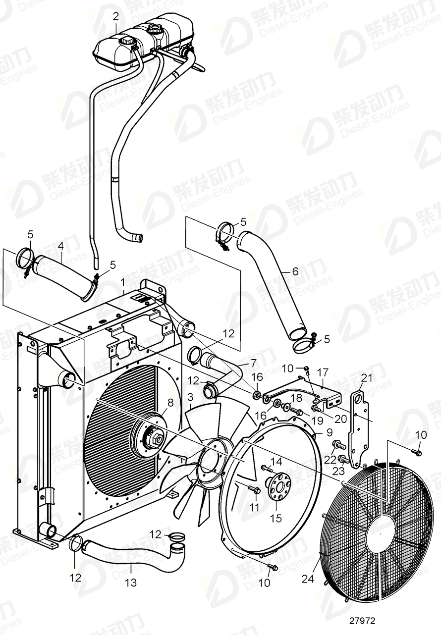 VOLVO Hose 22547420 Drawing